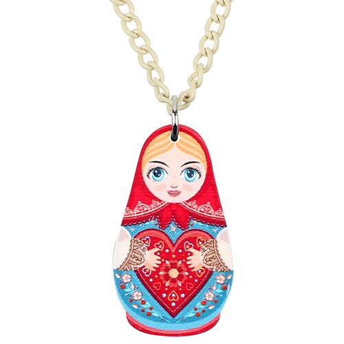 Collier Matriochka CAMILLE - Élégance et Authenticité