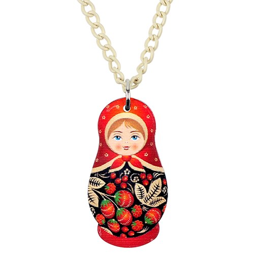 Collier Matriochka INES - Bijoux de style et d'élégance