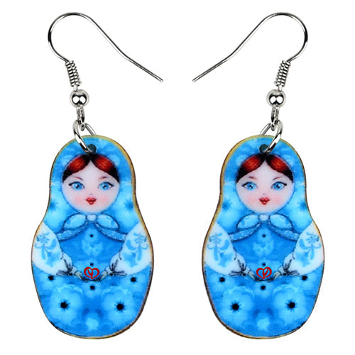 Boucles d'Oreilles Matriochka ZÉLIE - Collection Exclusive
