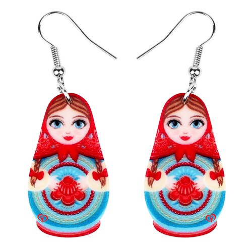 Boucles d'Oreilles Matriochka Marianne Paris