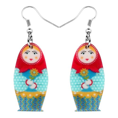 Boucles d'Oreilles Matriochka ELISA - Collection Exclusivité