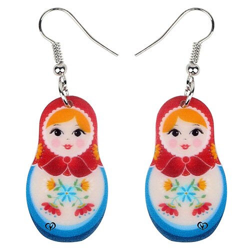 Boucles d'Oreilles Matriochka CHARLIE - Édition Exclusif