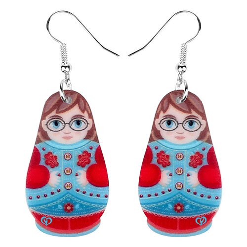 Boucles d'Oreilles Matriochka ALIZÉE - Création Originale