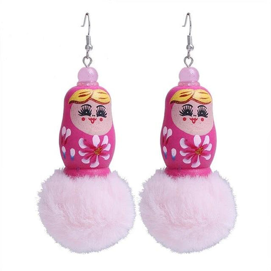 Boucles d'Oreilles Matriochka IRIS - Collection Exclusive