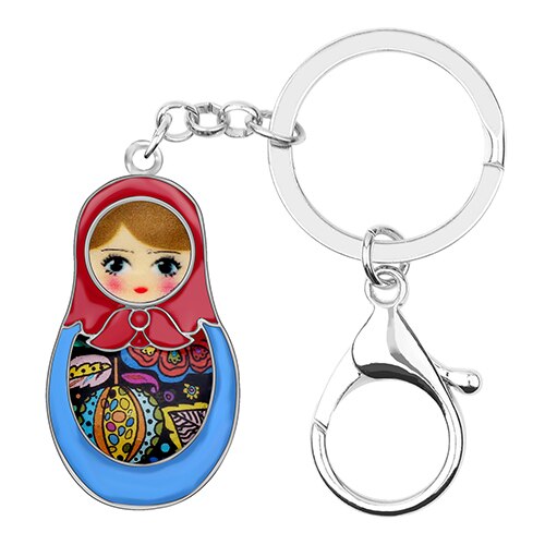 Poupée Russe Porte-Clé Multicolore