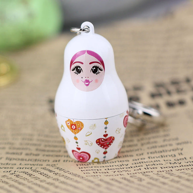 Porte-clé Babushka Blanc