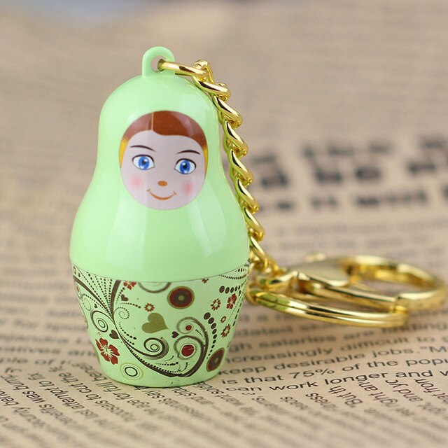 Porte-Clé Poupée Russe Vert - Édition Limitée