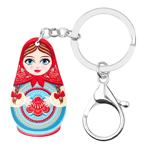 Porte-Clé Poupée Russe Mandala Collection Folklore