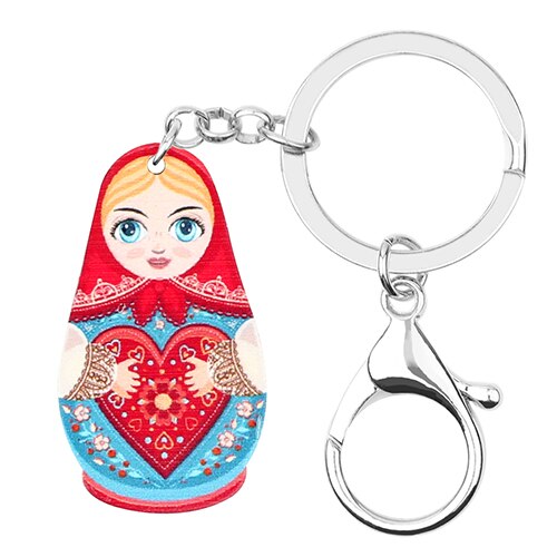 Porte-Clé Poupée Russe Coeur - Collection Exclusive