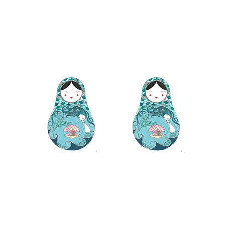 Boucles d'Oreilles Matriochka ELLA - Collection Exquise