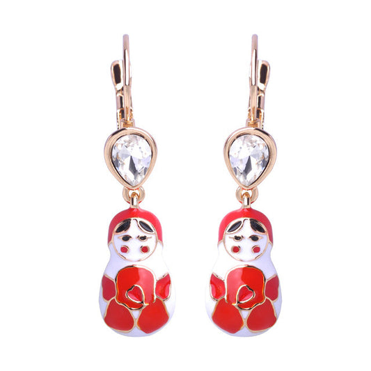 Boucles d'Oreilles Matriochka par JOHANNA